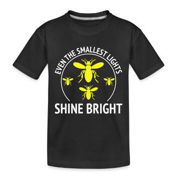 Fireflies Firefly Lightning Bug Insect Collector - Kids' Premium Organic T-Shirt - black - Front
