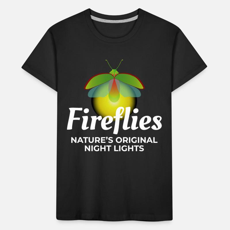 Fireflies Firefly Lightning Bug Insect Collector Kids' Premium Organic T-Shirt