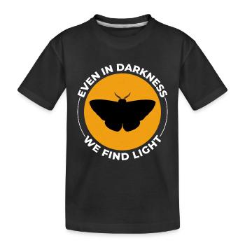 Motte nachtaktives Tier Insektensammler Entomologie - Kinder Premium Bio T-Shirt - Schwarz - Vorne