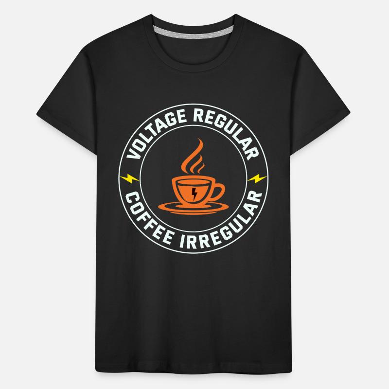 Electrician: Voltage Regular, Coffee Irregular Kids' Premium Organic T-Shirt