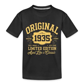 Original 1935 - 90e anniversaire Édition classique - T-shirt bio Premium Enfant - noir - Devant