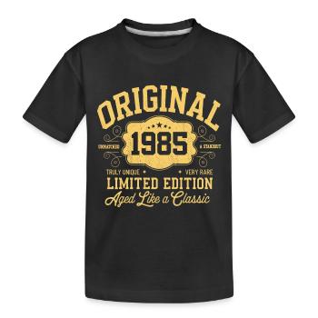 Original 1985 - 40e anniversaire Édition classique - T-shirt bio Premium Enfant - noir - Devant