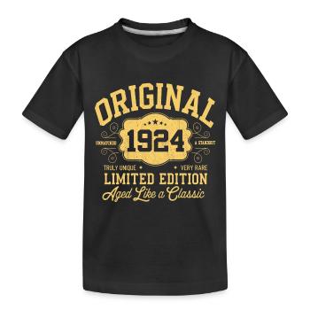 Original 1924 - 100e anniversaire Édition classique - T-shirt bio Premium Enfant - noir - Devant