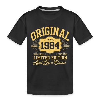 Original 1984 - 40e anniversaire Édition classique - T-shirt bio Premium Enfant - noir - Devant