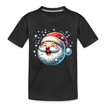 Boules de neige Boules de neige Noël Bande dessinée drôle - T-shirt bio Premium Enfant - noir - Devant