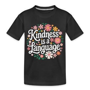Altruisme Don désintéressé Donner d’école - T-shirt bio Premium Enfant - noir - Devant
