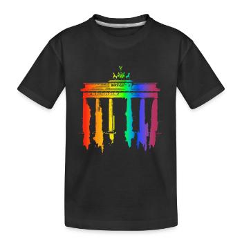 LGTBQ Berlin - Kinder Premium Bio T-Shirt - Schwarz - Vorne