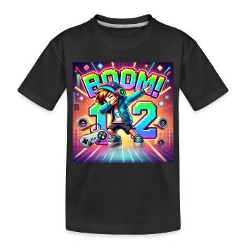 Gamer Dab 12 – Perfect Birthday Shirt - Kids' Premium Organic T-Shirt - black - Front
