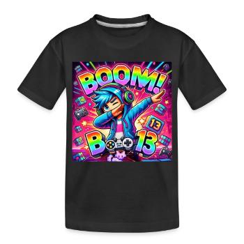 Gaming Dab Geburtstag 13 – Zocker Shirt mit Style - Kinder Premium Bio T-Shirt - Schwarz - Vorne
