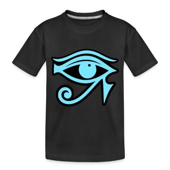 Symbole de l’œil d’Horus en Égypte - T-shirt bio Premium Enfant - noir - Devant