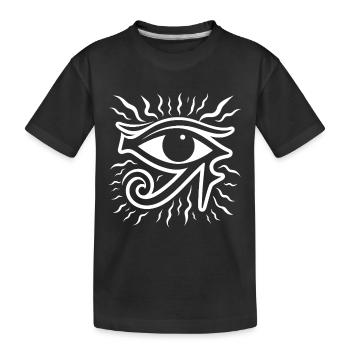 Symbole de l’œil d’Horus en Égypte - T-shirt bio Premium Enfant - noir - Devant