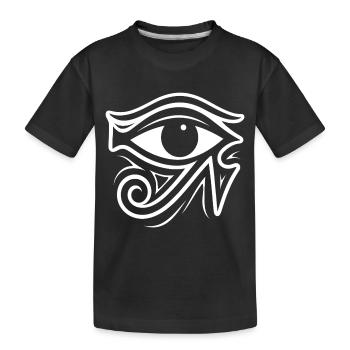 Symbole de l’œil d’Horus en Égypte - T-shirt bio Premium Enfant - noir - Devant