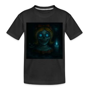 Grusel Puppe Halloween Geschenk - Kinder Premium Bio T-Shirt - Schwarz - Vorne