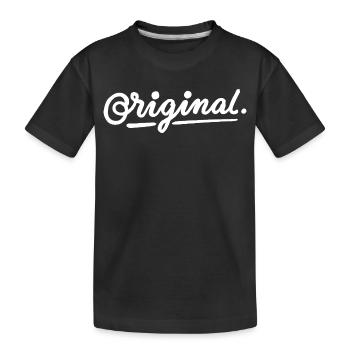 Original - Kinder Premium Bio T-Shirt - Schwarz - Vorne