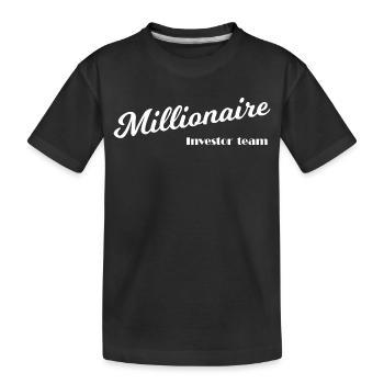 Millionnaires et capitalistes - T-shirt bio Premium Enfant - noir - Devant