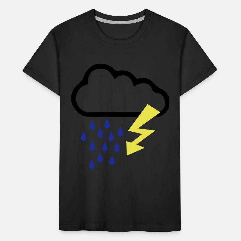 Orage - Temps - Flash T-shirt bio Premium Enfant