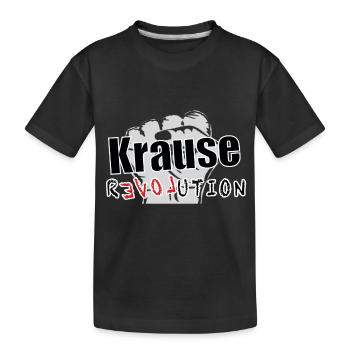 Krause Revolution - Kinder Premium Bio T-Shirt - Schwarz - Vorne