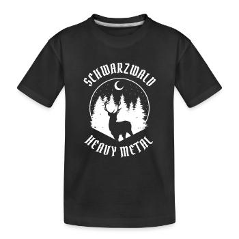 Schwarzwald Heavy Metal - Kinder Premium Bio T-Shirt - Schwarz - Vorne