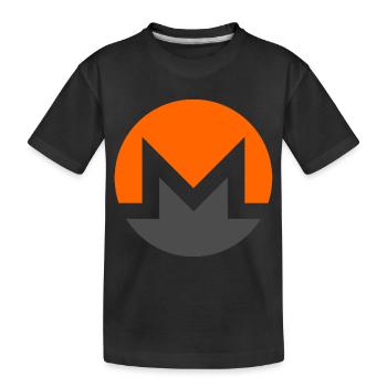 monero Logo - T-shirt bio Premium Enfant - noir - Devant