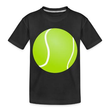 Tennis Ball - Kinder Premium Bio T-Shirt - Schwarz - Vorne