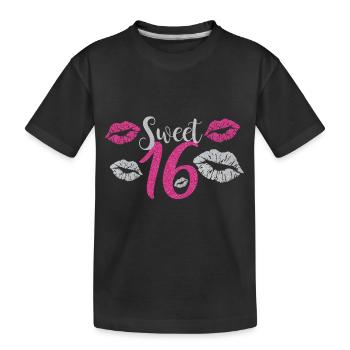 Sixten doux 16 - T-shirt bio Premium Enfant - noir - Devant