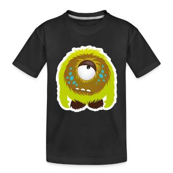Sweet little hmpf Monster - Kids' Premium Organic T-Shirt - black - Front