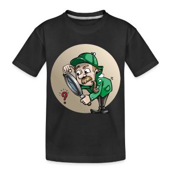 detective detective private investigationgator1 - T-shirt bio Premium Enfant - noir - Devant