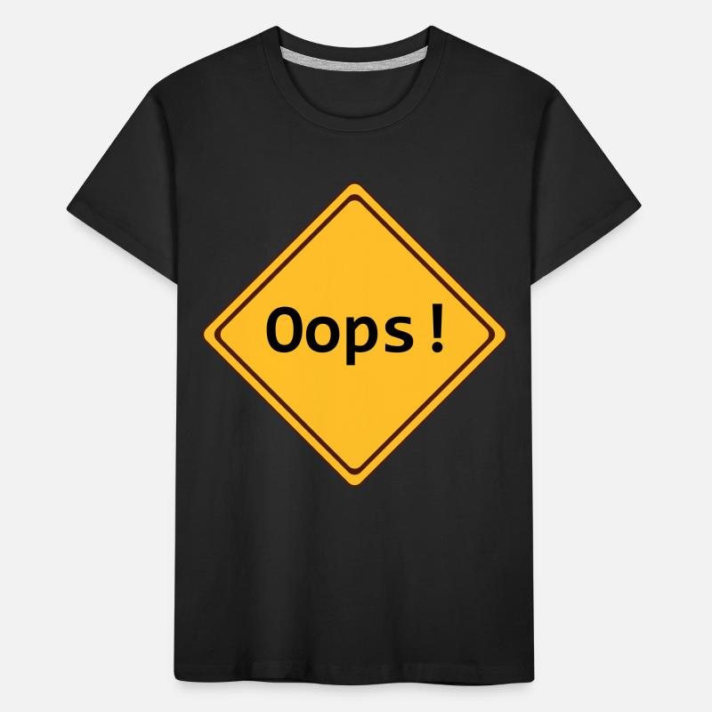 error, oops !, customizable Kids' Premium Organic T-Shirt