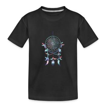 attrapeur de rêve - T-shirt bio Premium Enfant - noir - Devant