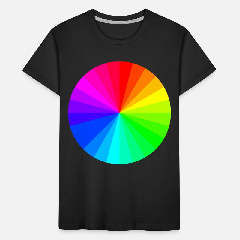 la roue de couleur T-shirt bio Premium Enfant