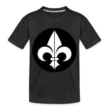 Fleur de Lys - Kids' Premium Organic T-Shirt - black - Front