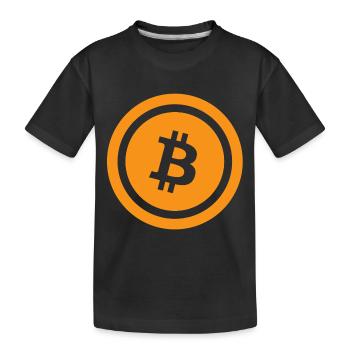 bitcoin - Kinder Premium Bio T-Shirt - Schwarz - Vorne