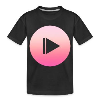 Design rose simple et simple - T-shirt bio Premium Enfant - noir - Devant