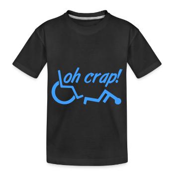 OH CRAP! - Kids' Premium Organic T-Shirt - black - Front