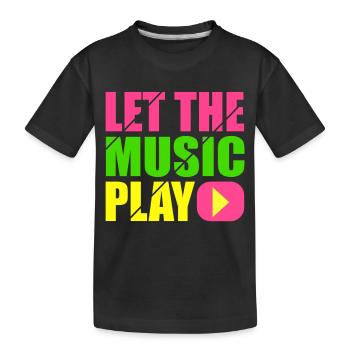 let the music play - T-shirt bio Premium Enfant - noir - Devant