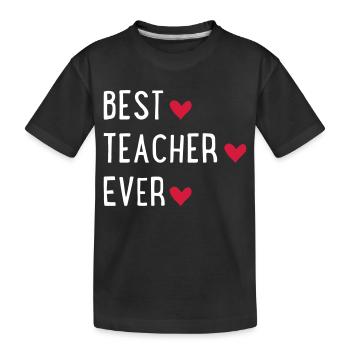 Lehrer - Kinder Premium Bio T-Shirt - Schwarz - Vorne