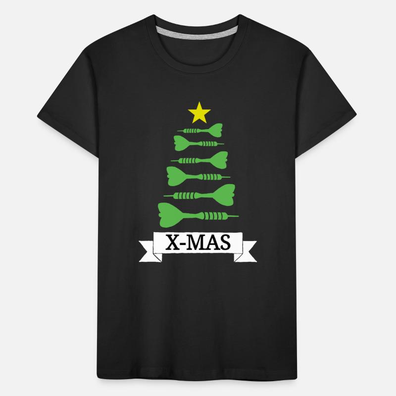 Noël Fléchettes Fléchettes Fléchettes Fléchettes X-Mas T-shirt bio Premium Enfant