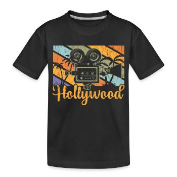 Hollywood Camera Vintage - T-shirt bio Premium Enfant - noir - Devant