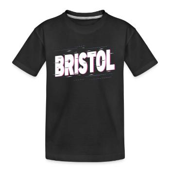 Bristol Angleterre UK City Writing Home Amour - T-shirt bio Premium Enfant - noir - Devant