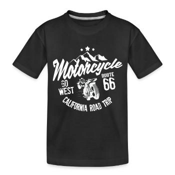 Motorcycle road trip California - T-shirt bio Premium Enfant - noir - Devant