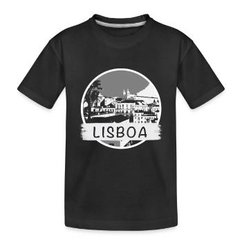 Ville de Lisbonne - T-shirt bio Premium Enfant - noir - Devant