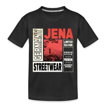 Jena Allemagne City Skyline Accueil Amour - T-shirt bio Premium Enfant - noir - Devant
