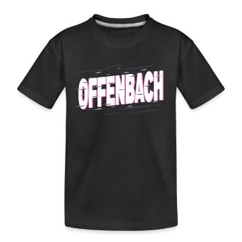 Offenbach Deutschland Stadt Schrift Heimat Liebe - Kinder Premium Bio T-Shirt - Schwarz - Vorne