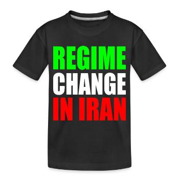 Regime change in iran - Kinder Premium Bio T-Shirt - Schwarz - Vorne