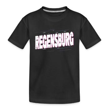 Regensburg Allemagne City Font Home Love - T-shirt bio Premium Enfant - noir - Devant