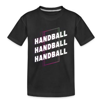 Handball Handball Player Handball Player Vintage Retro - T-shirt bio Premium Enfant - noir - Devant