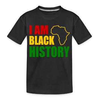 I am black history - T-shirt bio Premium Enfant - noir - Devant
