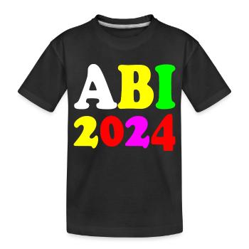 Abi 2024 - Kinder Premium Bio T-Shirt - Schwarz - Vorne