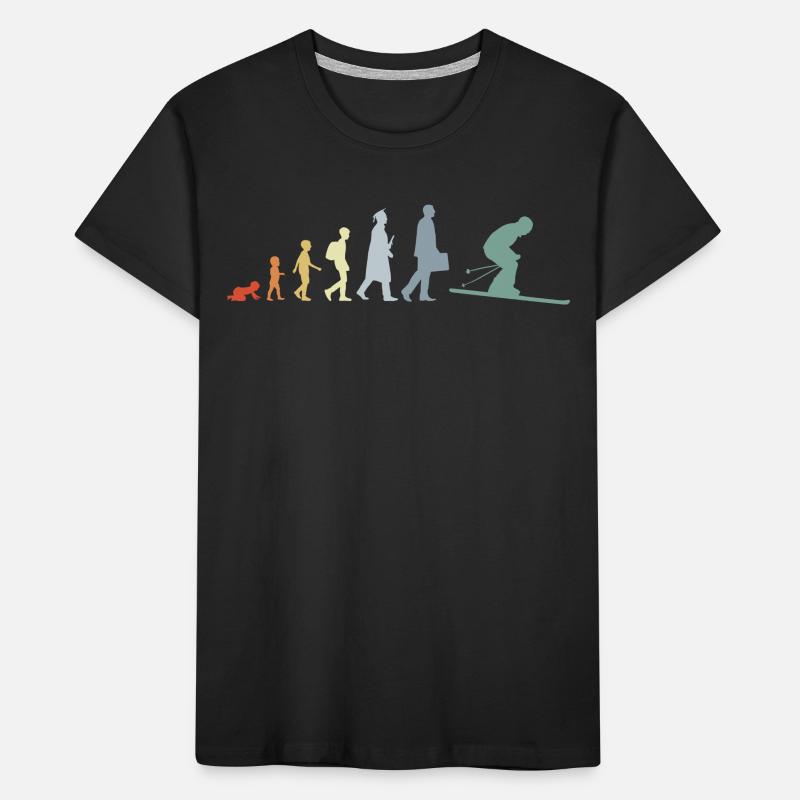 Évolution du ski T-shirt bio Premium Enfant