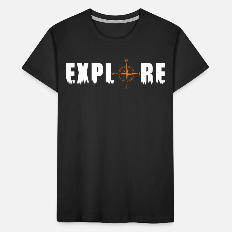 Explorez le motif avec une boussole T-shirt bio Premium Enfant